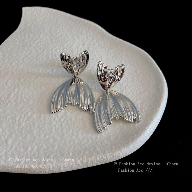 Personalized Fishtail Earrings Cn0215