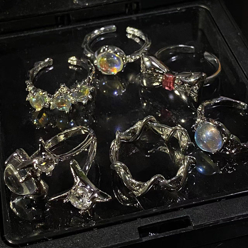 Moonstone Opening Bow Ring CN0001