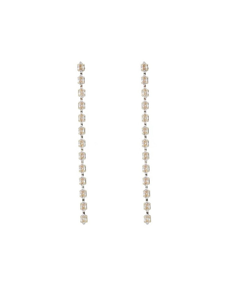 گیره گوش کویل پشه منگوله بلند بدون گوش سوراخ گوشواره زنانه