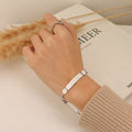French Style High-Grade English Letter Lettering Titanium Steel Bracelet
