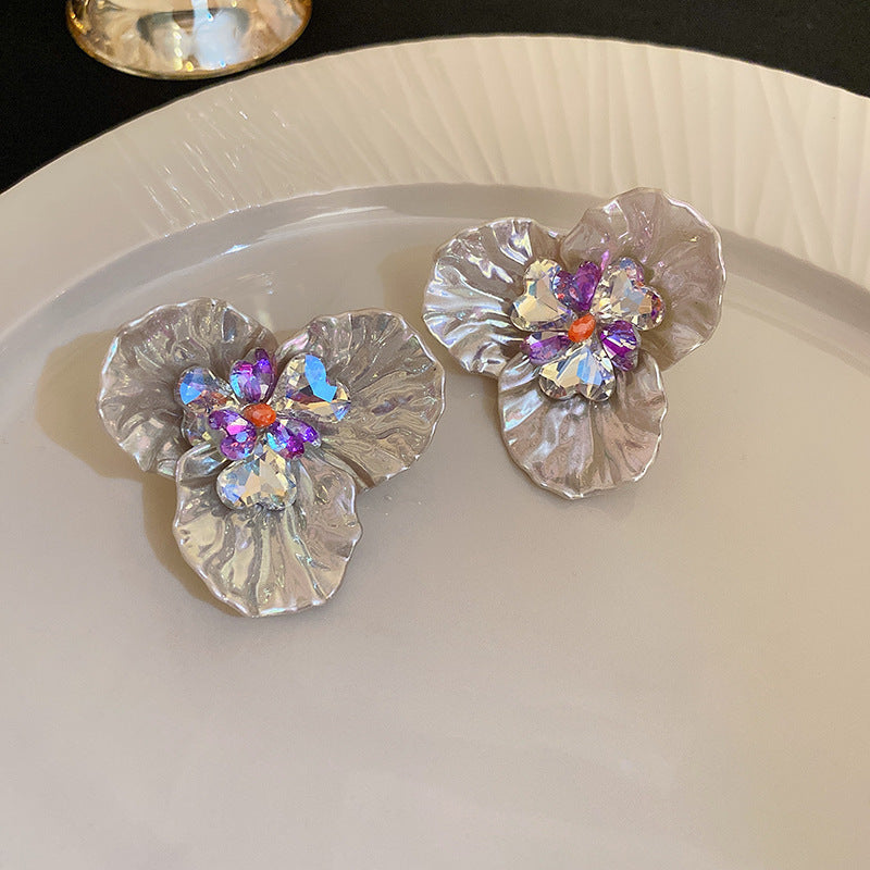 Retro Alphabet Zircon Earrings Cn0018