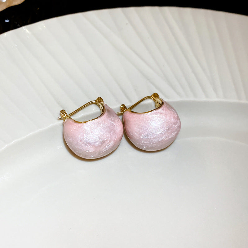 Vintage Dripping Bean Ear Clips Earrings Cn0012