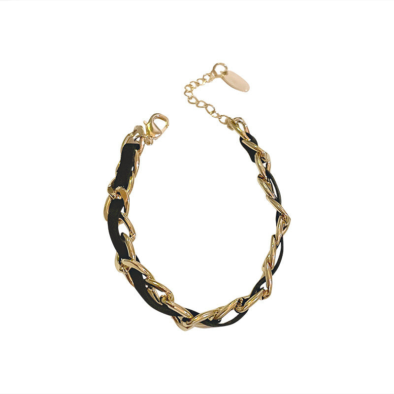 Fashion Simple Leather Chain Bracelet