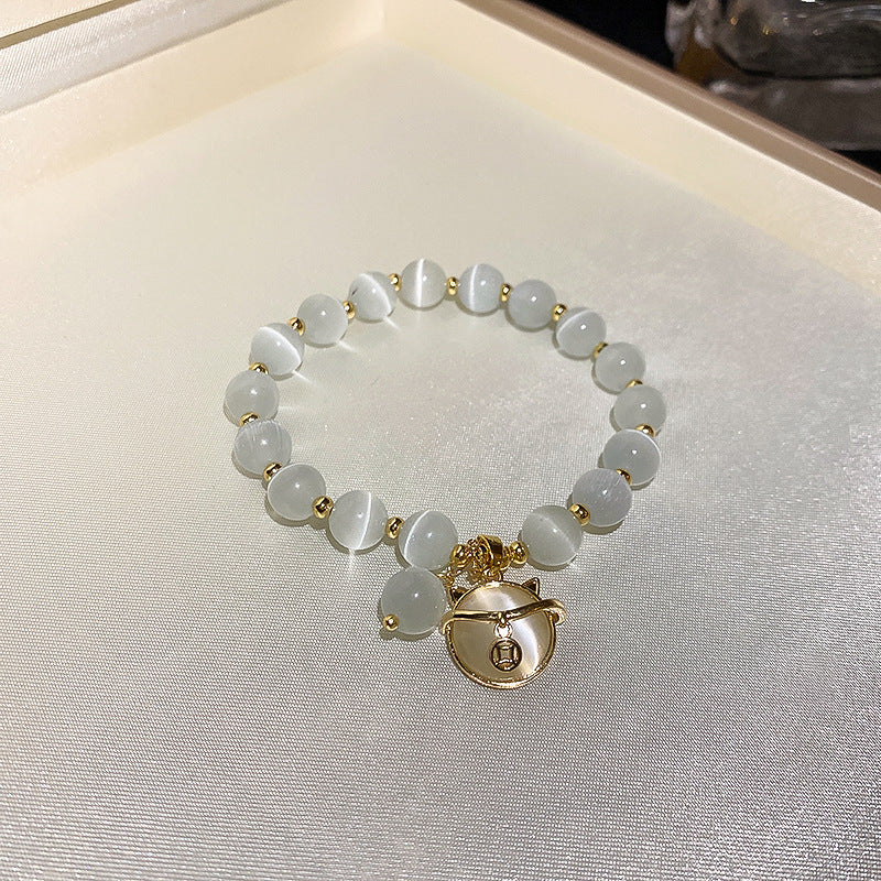 Real Gold Electroplated Zircon Opal Bracelet Cn0028