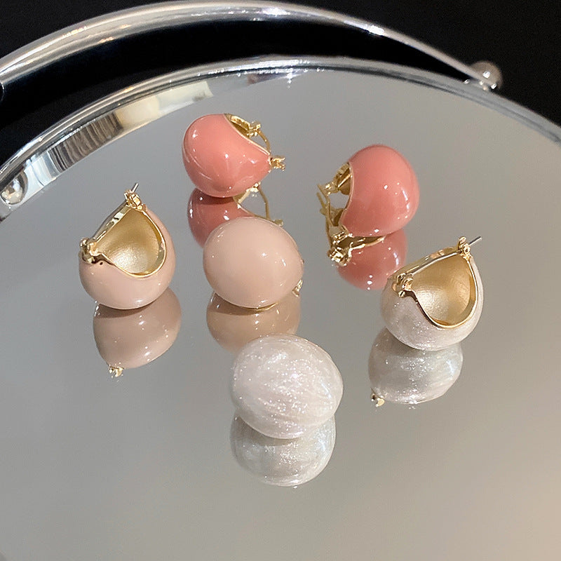 Vintage Dripping Bean Ear Clips Earrings Cn0012