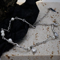 S925 Sterling Silver Shell Pearls Anklet Cn0086