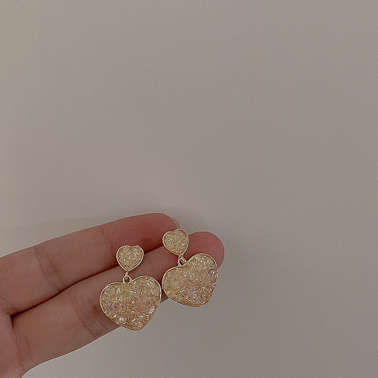 گوشواره گل میخی کریستالی شفاف و ناز