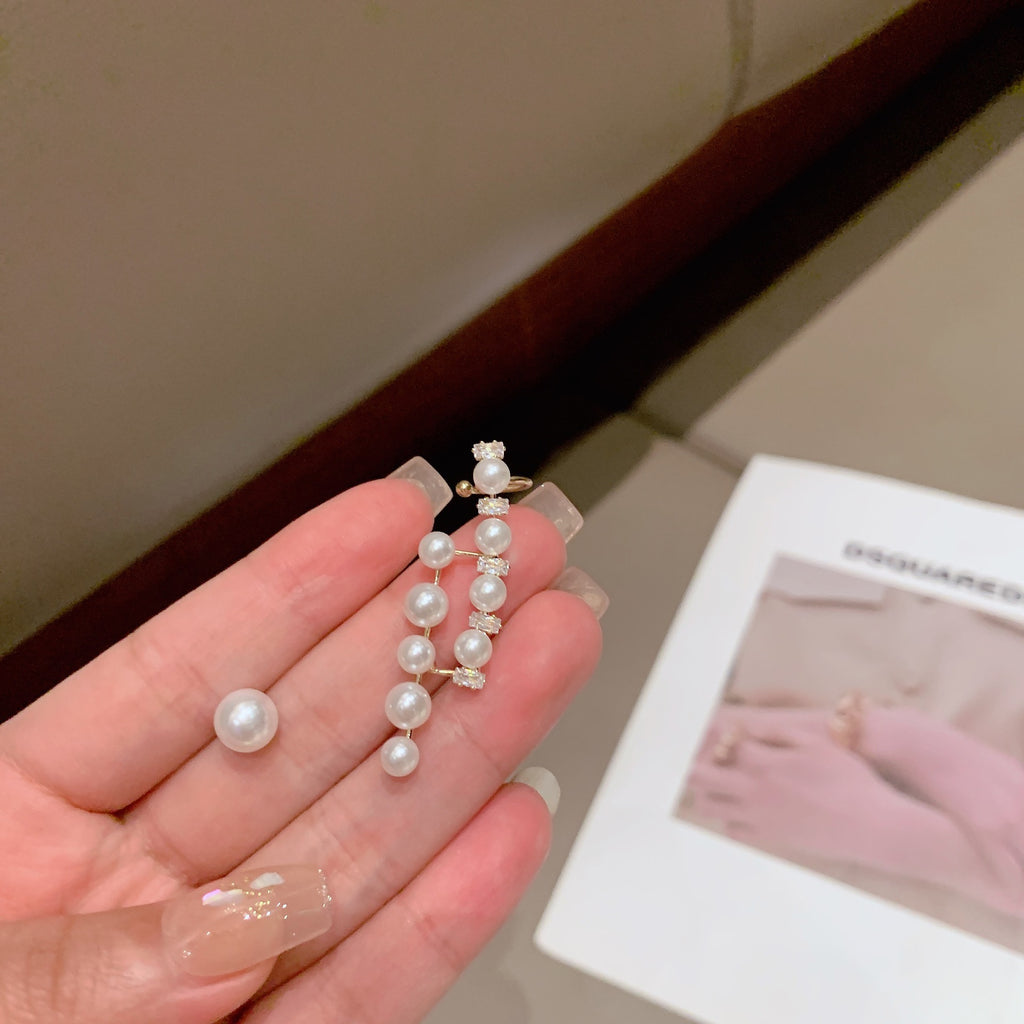 گوشواره میخی مروارید نامتقارن گوشواره گوشواره یک تکه گوشواره