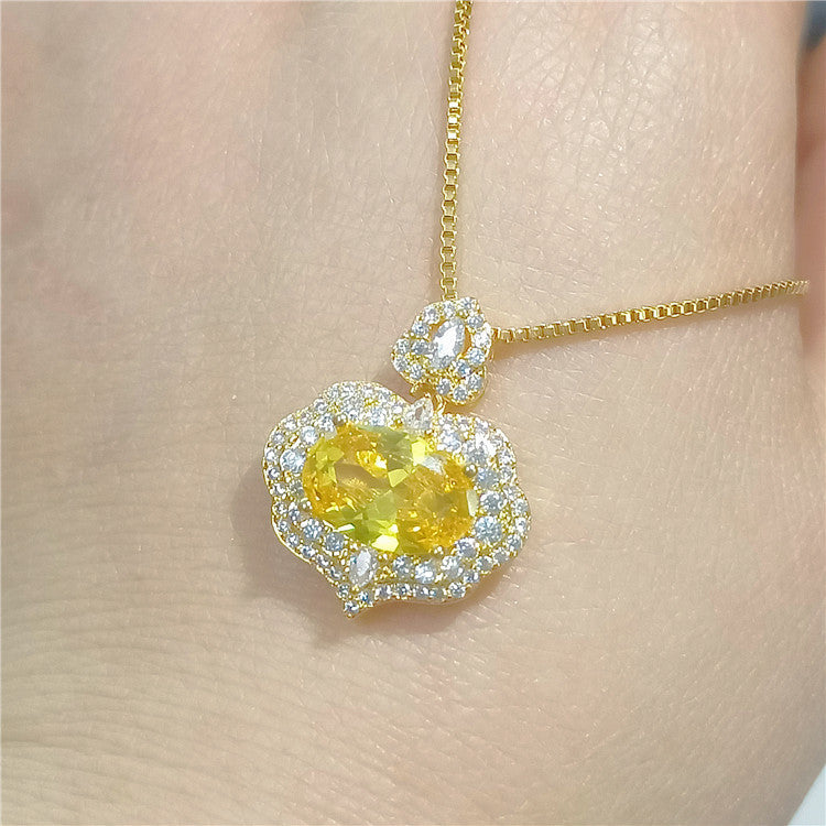 خواتین کا مصنوعی زرکونیم لاک آف گڈ وِشز خوبصورت ہار