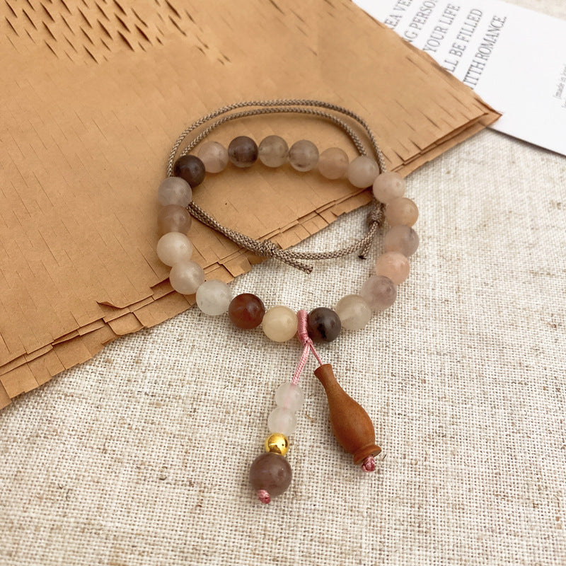 Round Beads Jade Elastic String Bracelet Cn0054