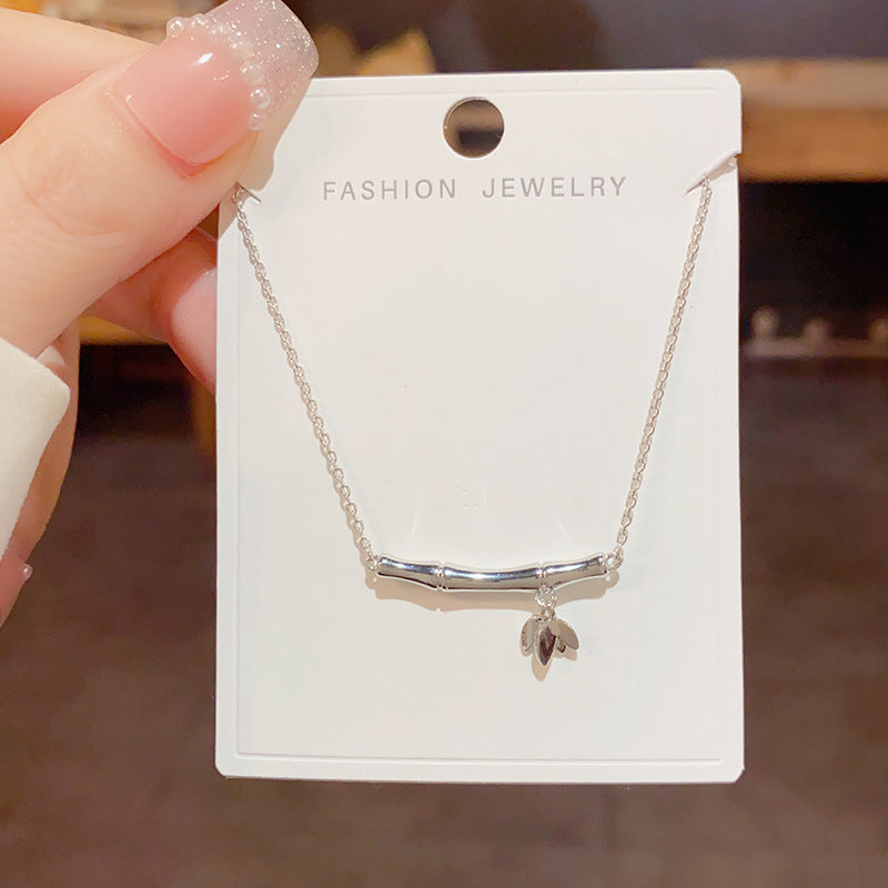 Bamboo Joint Special-Interest Design Fashion Necklace Cn0272