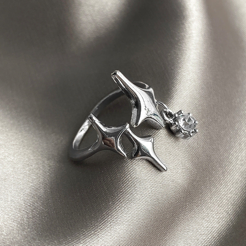 Moonstone Index Finger with Opening Ring CN0002