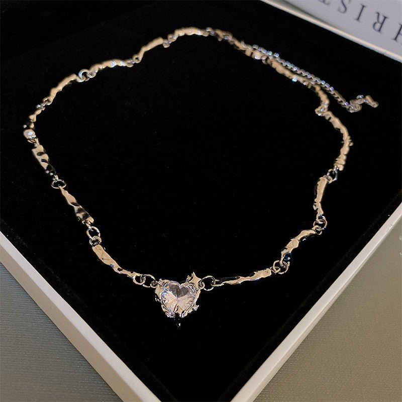 Diamond Love Eight-Pointed Stars Necklace Cn0067