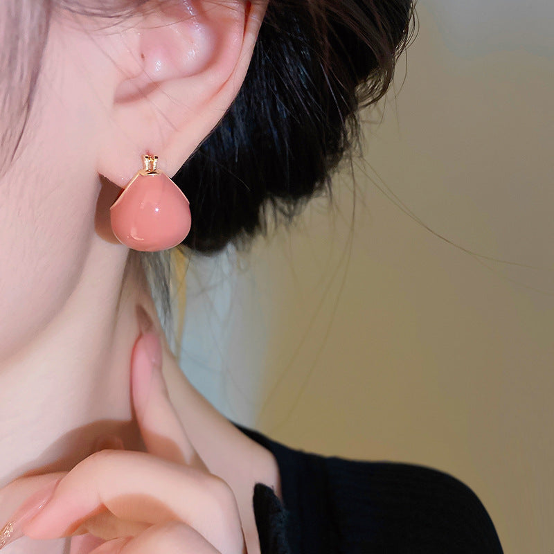 Vintage Dripping Bean Ear Clips Earrings Cn0012