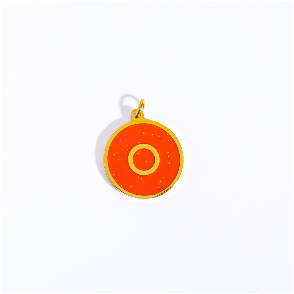 Candy Color 26 Letter Necklace Accessory Pendant Cn0062