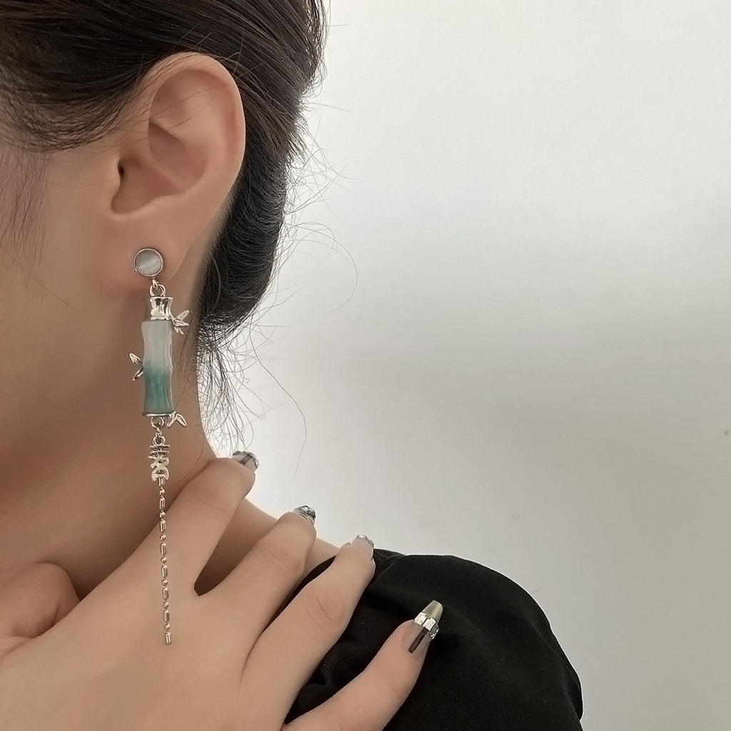 Bamboo Auspicious Earrings Cn0077