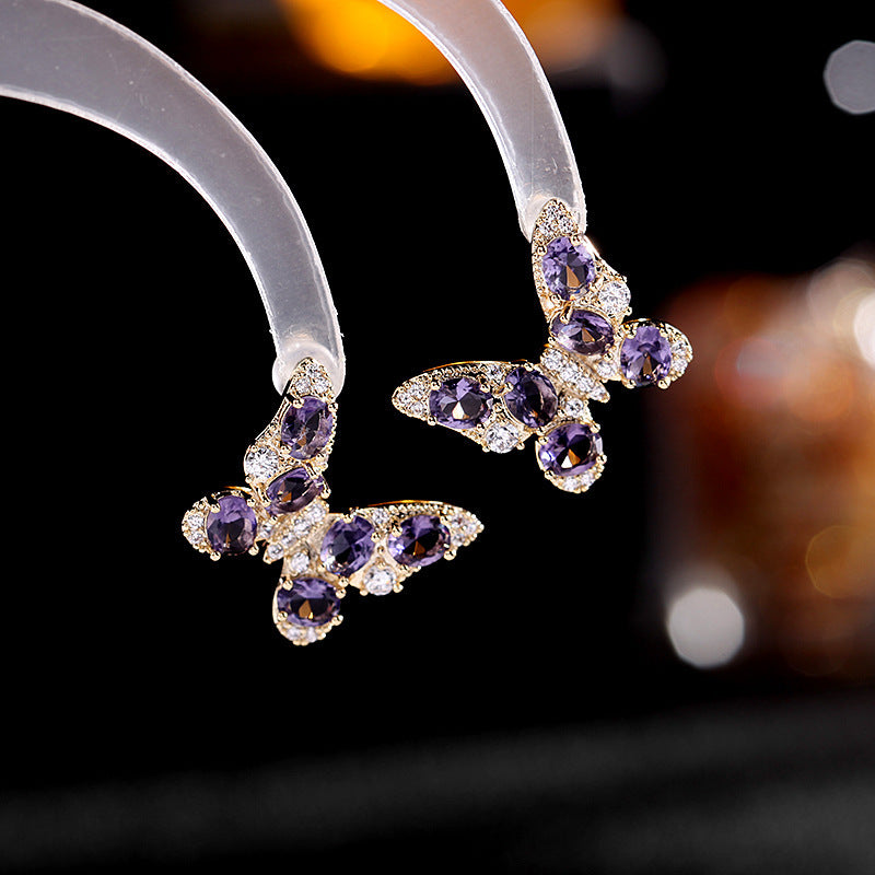 گوشواره های رنگی پیشرفته صنعت سنگین استریو پروانه