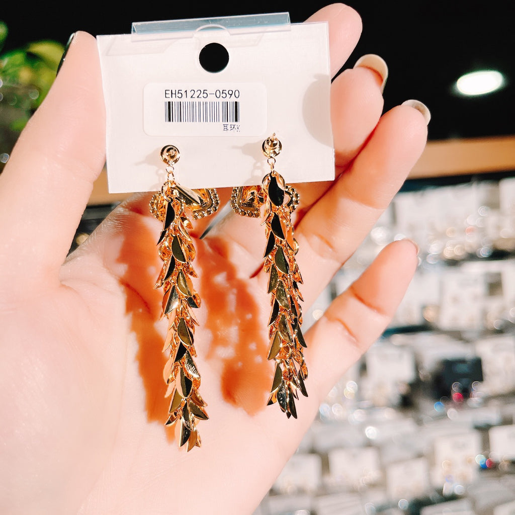 지르콘 상감 하트 모양의 백 마운트 밀 술 귀걸이