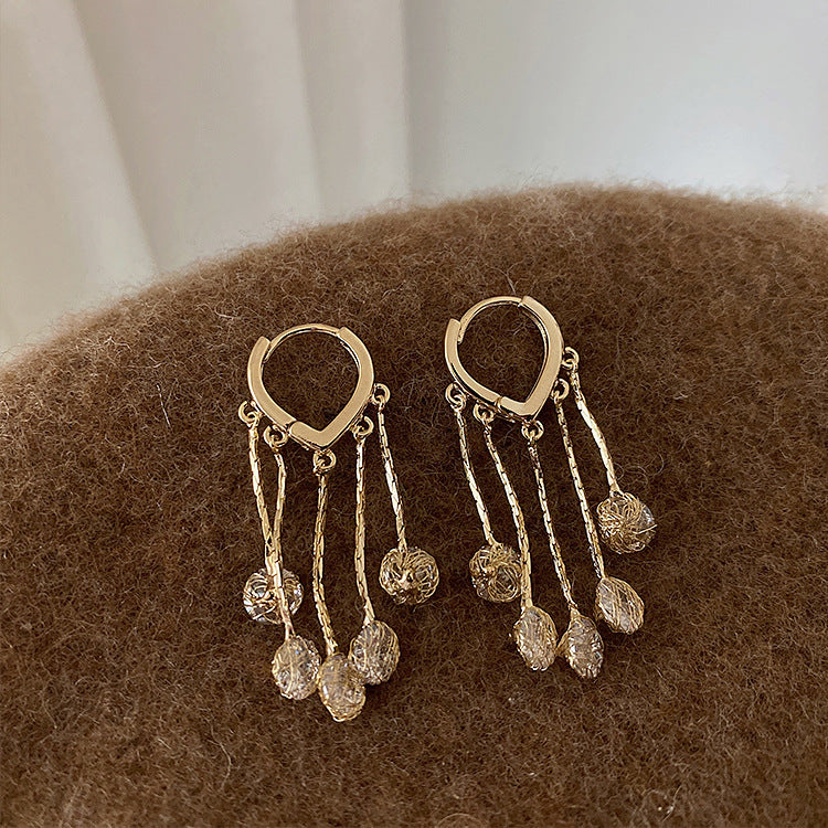 Zirkon Rumbai Cinta Hati Anting Perempuan