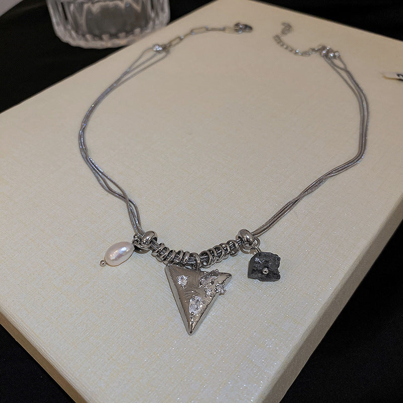 Diamond Flower Crystal Necklace Cn0023