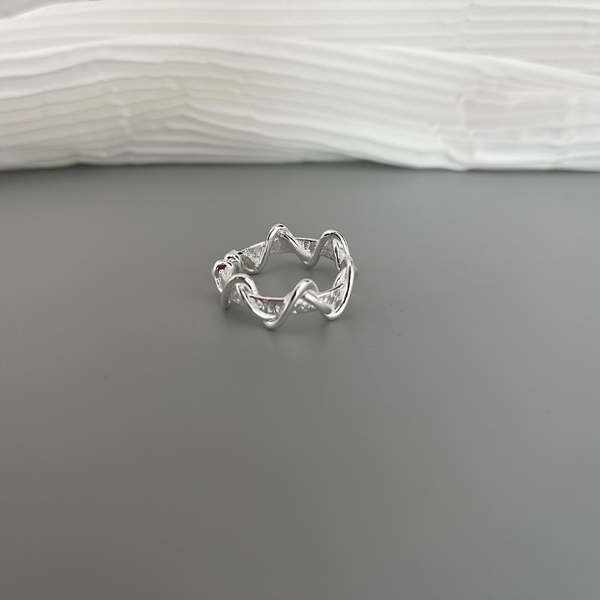 Moonstone Opening Bow Ring CN0001
