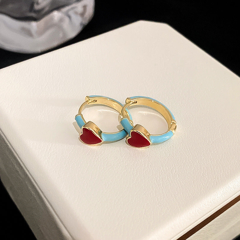 Vintage Dripping Bean Ear Clips Earrings Cn0012