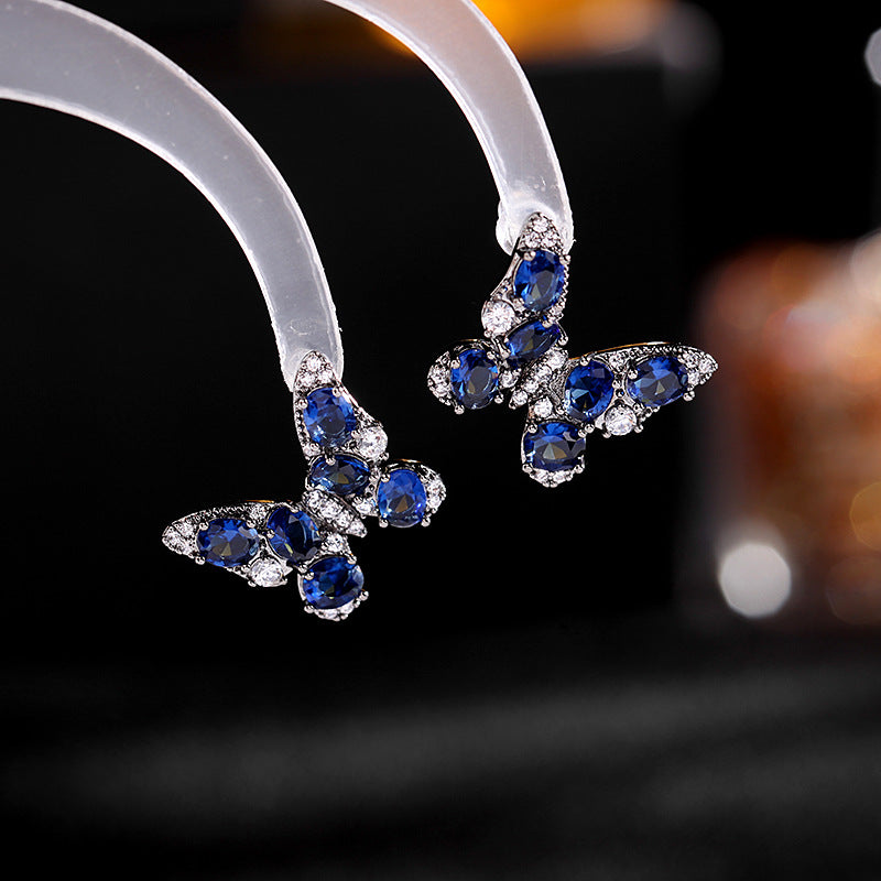 گوشواره های رنگی پیشرفته صنعت سنگین استریو پروانه