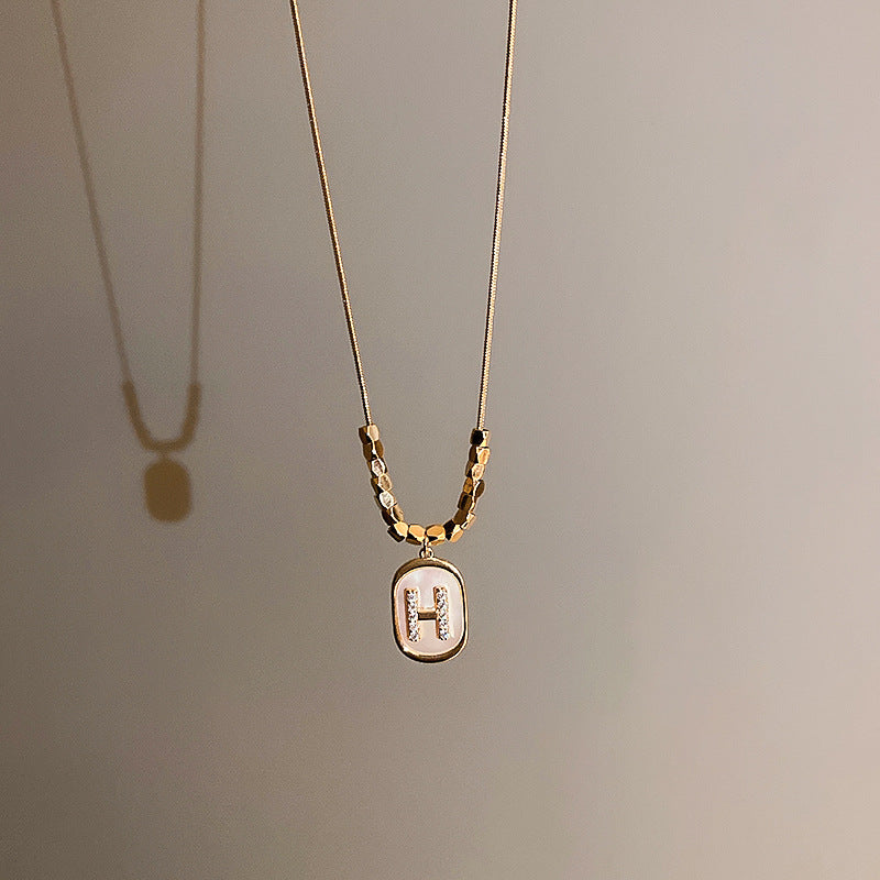 Zircon with Diamond Necklace Cn0056