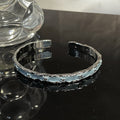 Enamel Snake Zircon Irregular Open-Ended Bracelet Cn0061