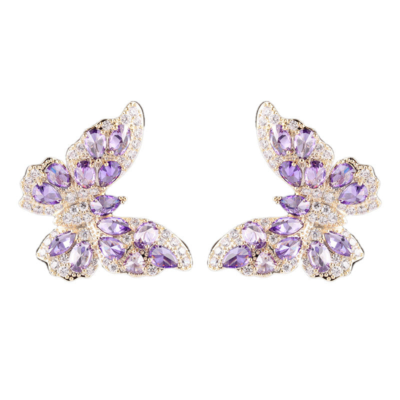 گوشواره های رنگی پیشرفته صنعت سنگین استریو پروانه