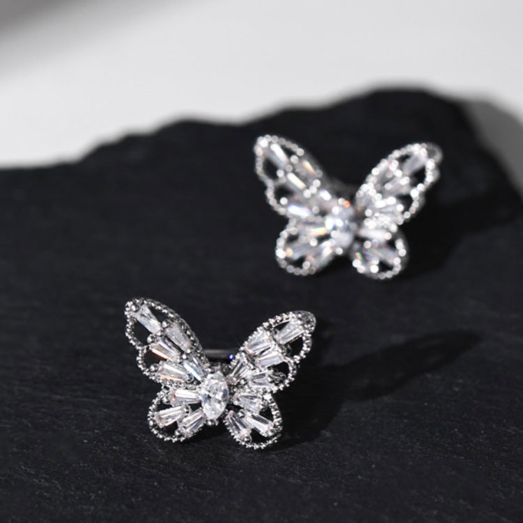 Shiny Butterfly Ear Clip without Pierced Cn0211