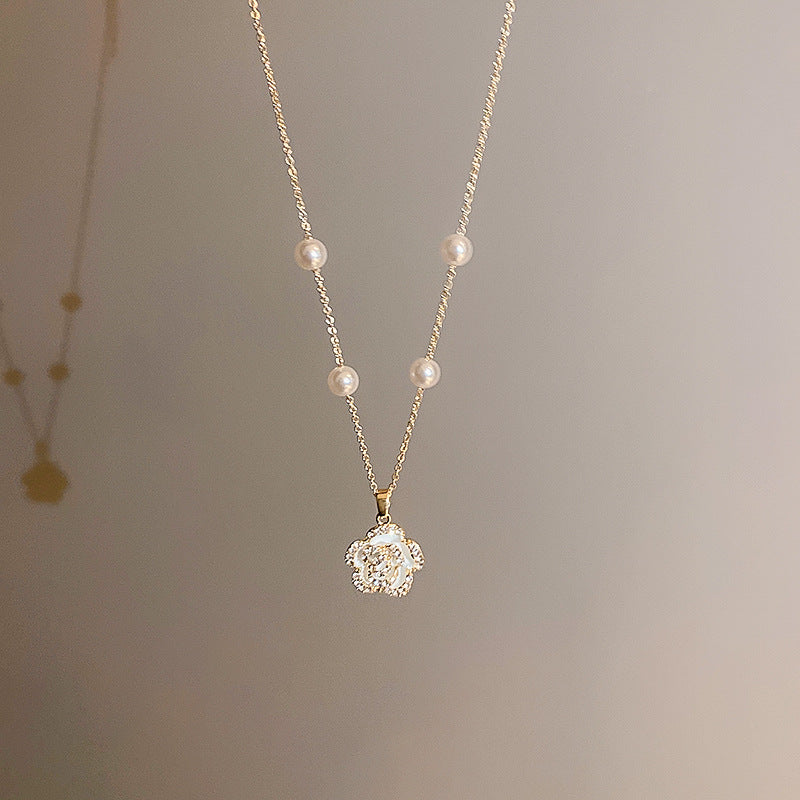 Zircon with Diamond Necklace Cn0056