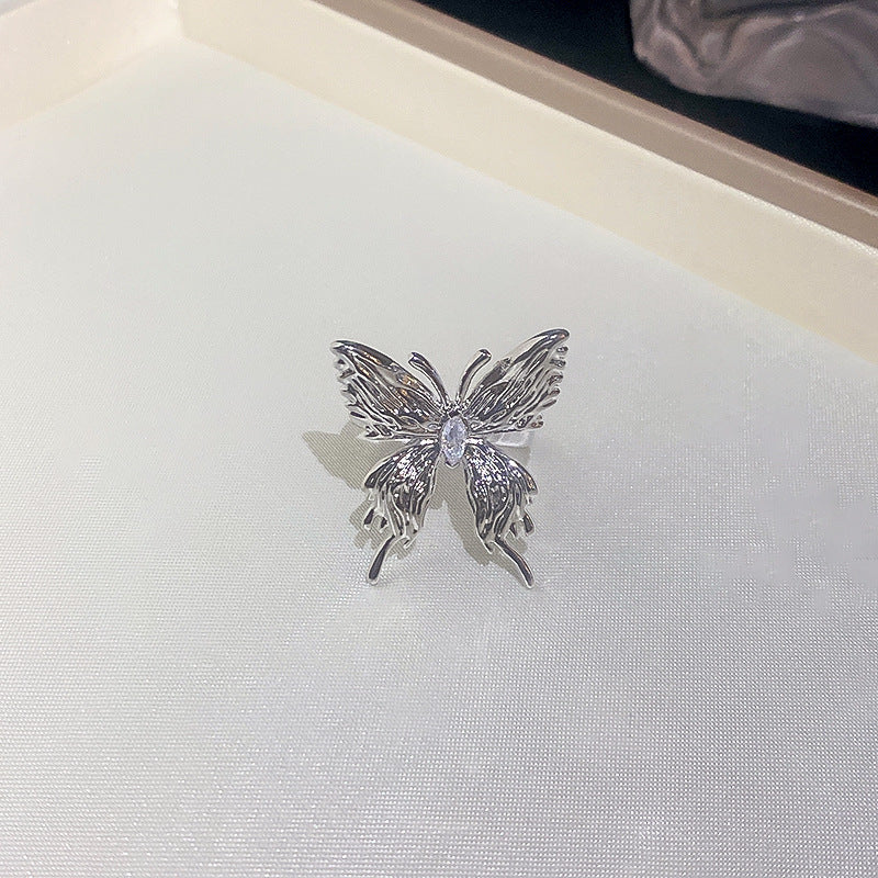 Zircon Wave Dual Layer Open-End Ring Cn0038