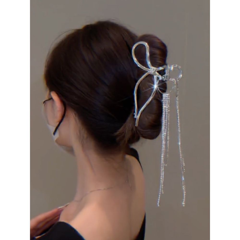 Ribbon Tassel Silver Grip Cn0210