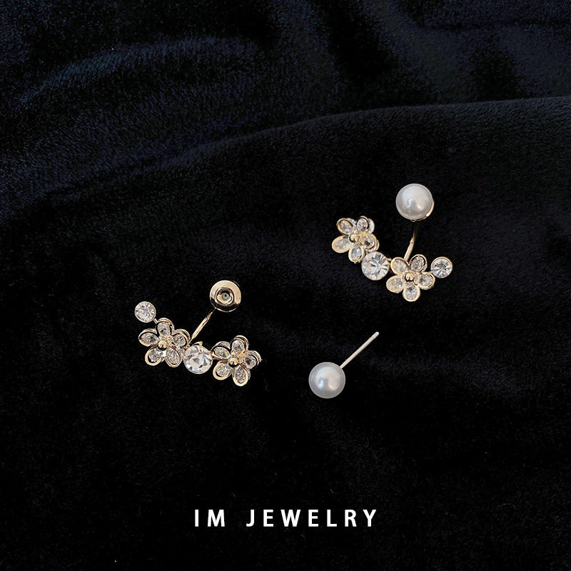 Korean Special-Interest Design Flower Female Stud Earrings Graceful Earrings