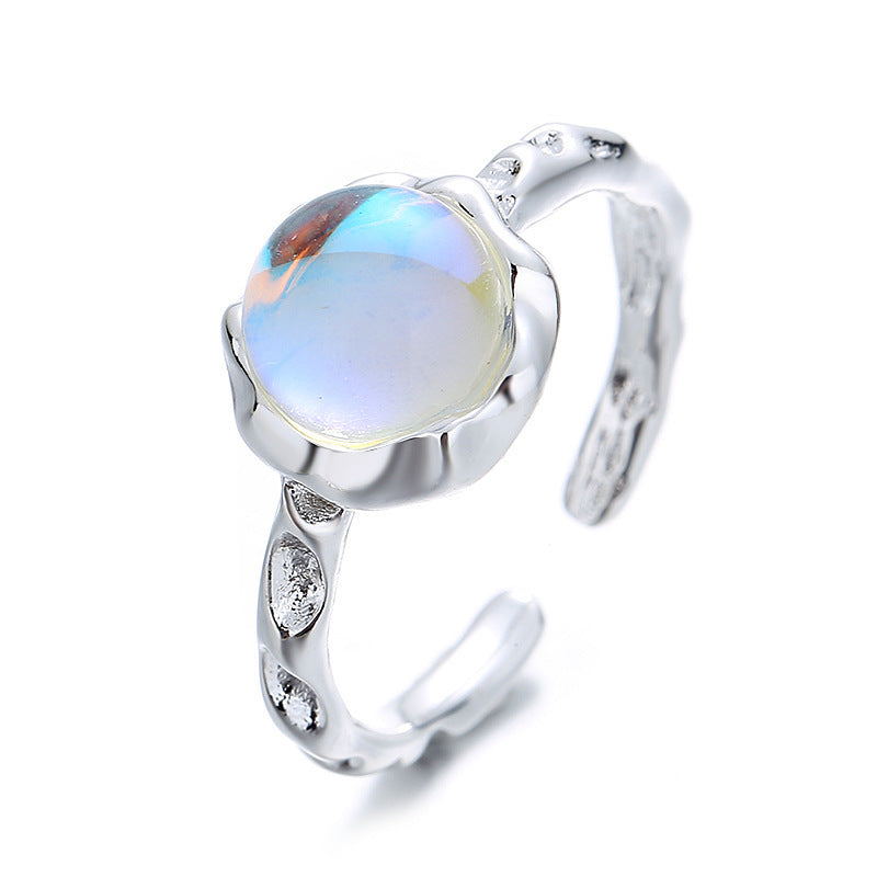 Moonstone Opening Bow Ring CN0001