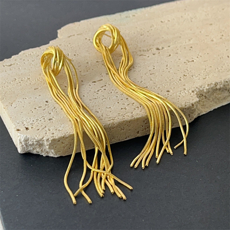 کھوکھلی دائرے سادہ زنجیر سانپ کی زنجیر لمبی جھالر والی بالیاں