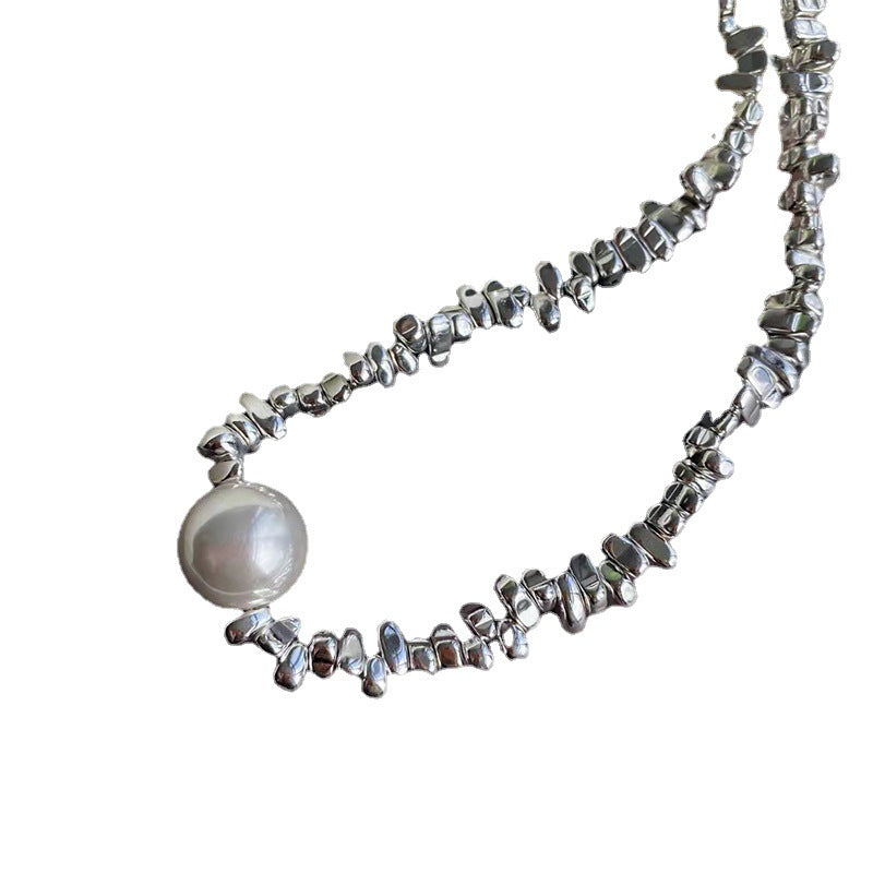 چاندی کے جیومیٹرک مثلث مربع چاندی کے ہار کے چھوٹے ٹکڑے