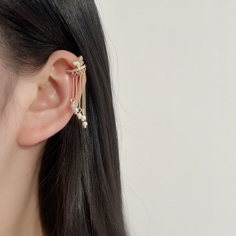 Fashion Exquisite Tassel Earrings without Piercing