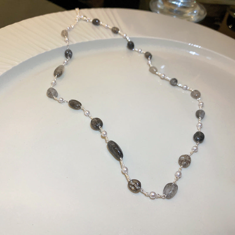 Heart Geometric Necklace Cn0039