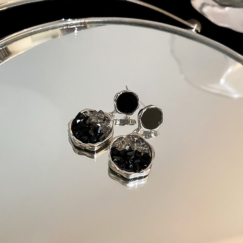 Irregular Crystal Earrings Cn0051