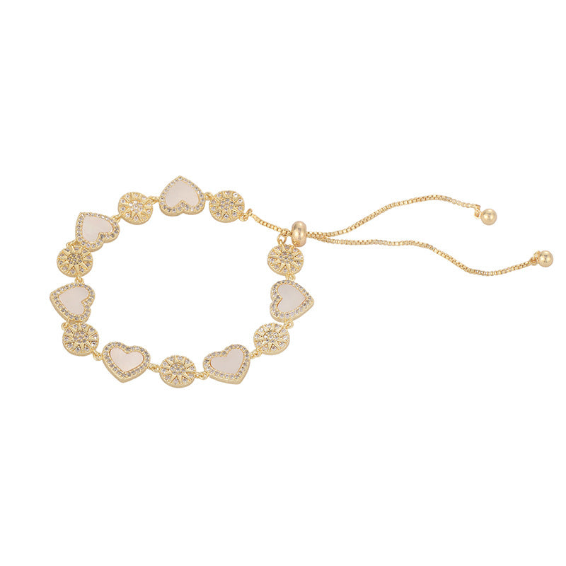 Natural Shell Love Bracelet