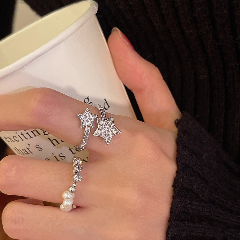 झिरकॉन स्टार ओपनिंग रिंग महिला