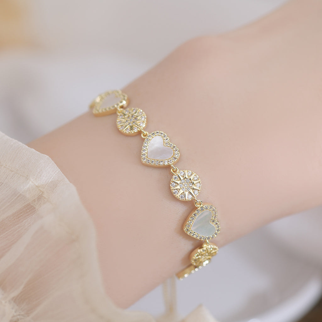 Natural Shell Love Bracelet