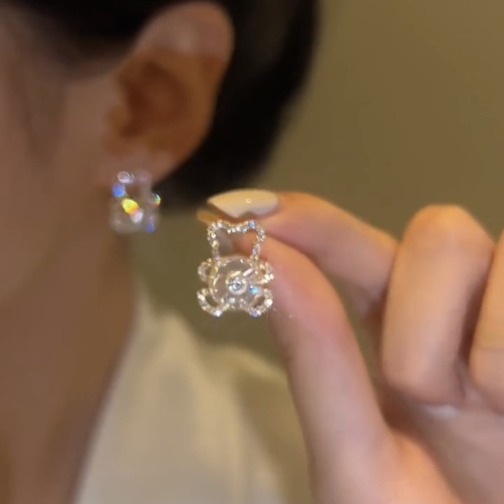 گوشواره چرخشی دانه برف خرس کوچولو