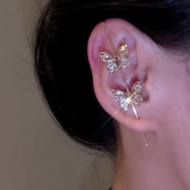 مد پروانه گیره گوشواره طرح کوچک زنانه گوشواره گوشواره