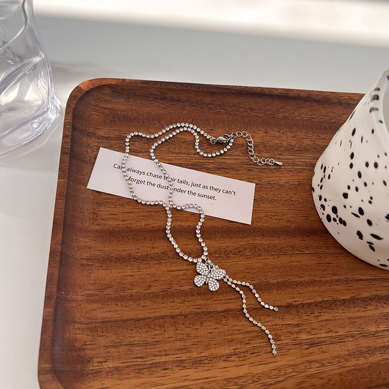 ডায়মন্ড বাটারফ্লাই নেকলেস