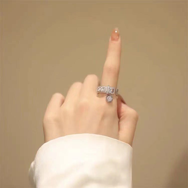 Vòng mở khóa tua rua zircon khảm siêu nhỏ