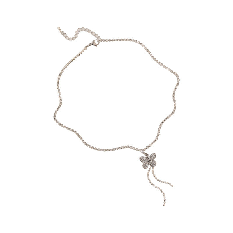 ডায়মন্ড বাটারফ্লাই নেকলেস