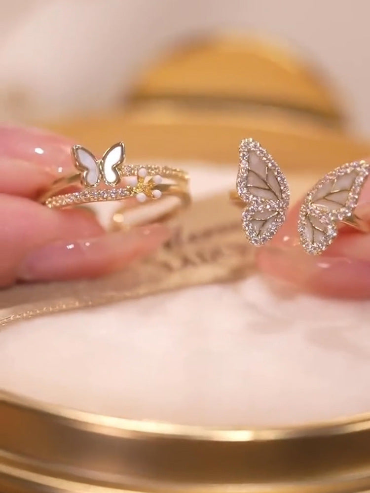 Nhẫn Nữ Hoa Bướm Ngọt Ngào